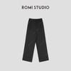 ROMI STUDIO极简舒适经典黑色百搭抽绳直筒休闲裤RWBSXD1746 商品缩略图1