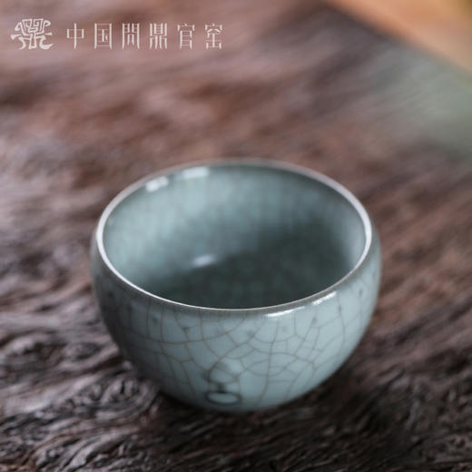 问鼎官窑南官御窑款乙巳战鼓杯 商品图1