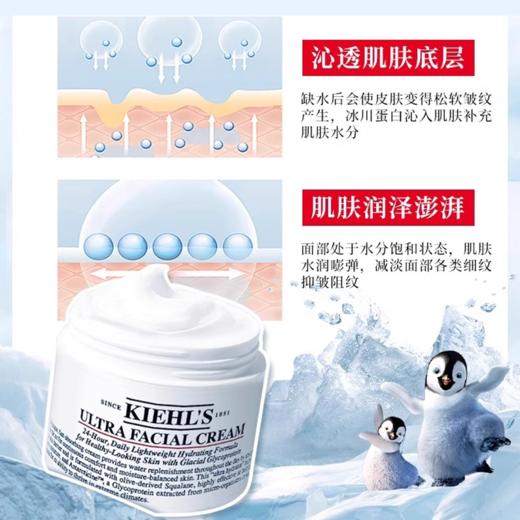 科颜氏（Kiehl's）高保湿三件套装面霜125+洁面乳150+爽肤水250m面部护肤组合 高保湿三件套礼盒生日礼物送女友（CDF） 商品图2