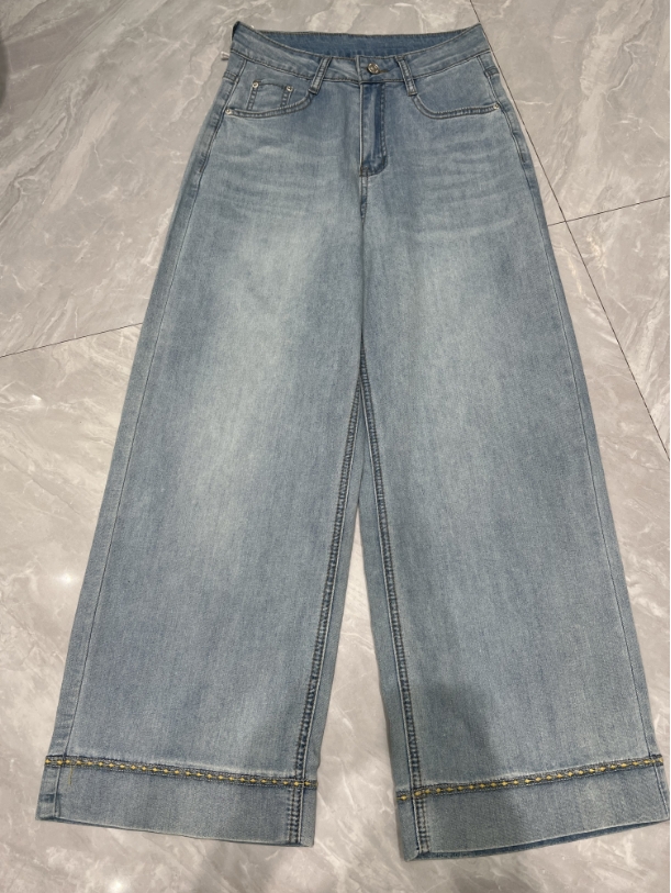 【门店同款】ENJOY夏季撞色走边直筒裤 162894676