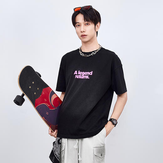 【新品上市】HX 夏季圆领短袖T恤宽松C102520249101 商品图0