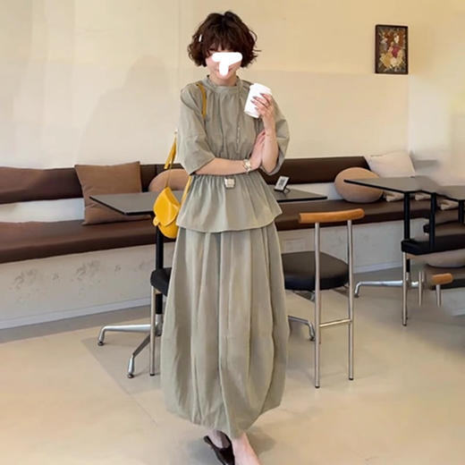 裁缝学苑AS504韩版小衫花苞裙套装纸样女装上衣半身裙样板图纸 商品图1