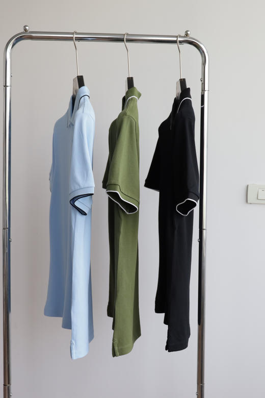 西K 字母小标 翻领短袖POLO衫 TX525 商品图5