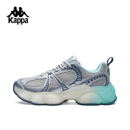 Kappa卡帕背靠背跑鞋女款新款夏季厚底增高老爹鞋网面透气运动鞋K0F65MC99P 商品图4