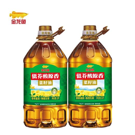 金龙鱼 低芥酸原香 菜籽油(一级非转压榨)5L*2 商品图0
