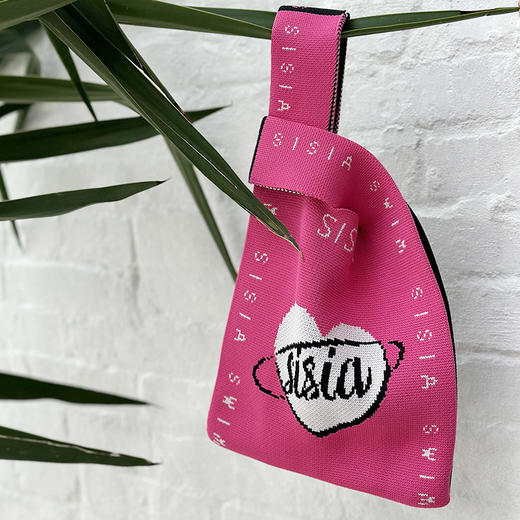 sisia新款度假便携时尚百搭针织手腕包化妆品手机钥匙零钱收纳包51W04S1B 商品图4