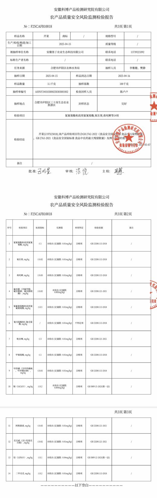 有机认证证书/检测报告集合｜菜友须知｜有机蔬菜常见售后问题 商品图1