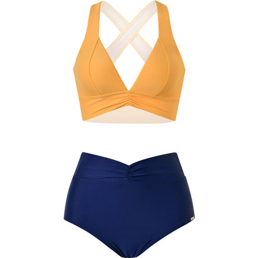 sisia2025新款泳衣女泡温泉性感高腰海岛显瘦比基尼女士绝美泳衣SWT23-06B 商品图7