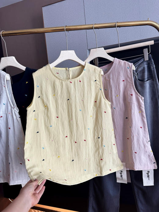 夏季多巴胺彩色爱心无袖背心 商品图7