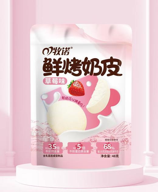 【4袋装】牧诺鲜烤奶皮儿童零食内蒙直发高钙营养美味48g 商品图4