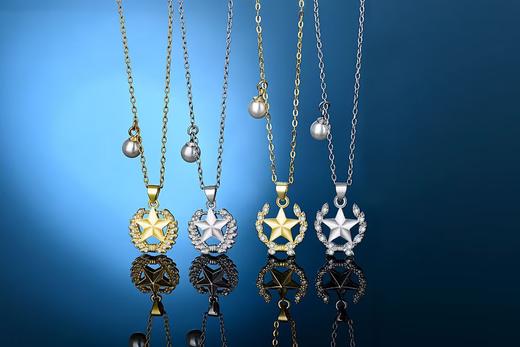 【唯你系列】新款925银锆石贝珠项链手链ss 商品图0