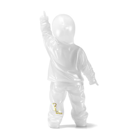 黄玉龙《我不是玩具-天地》白色夜光雕塑 商品图5