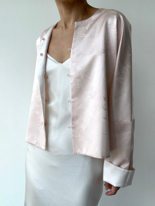 丝所｜24W033 新中式双面穿外套［ 粉A / 绿B ] 商品图12