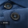 半身缘男装 夏季潮流时尚拼色间条纹爸爸装宽松短袖POLO衫252312M03912187 商品缩略图3