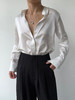 丝所｜S23C013 水晶小立领衬衫［ 黑 / 白 ] 商品缩略图3