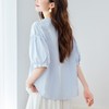 馥迦韩系通勤泡泡袖纯棉衬衫 商品缩略图3