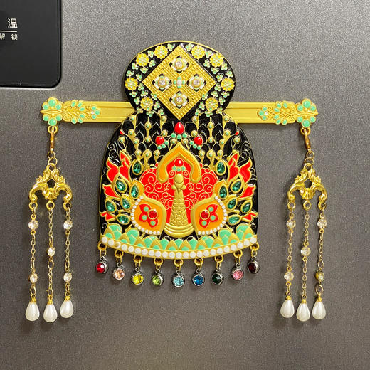 李倕凤冠冰箱贴金属材质磁吸考古博物馆唐代风韵西安旅游文创礼品 商品图1