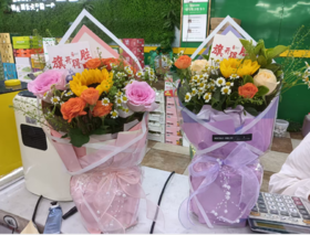 中考旗开得胜小花束