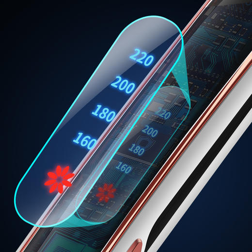 【直卷两用，一拉即顺！】4档调温直板夹电 夹板拉直发卷发两用神器 烫卷发棒负 离子专用护发-QQ 商品图1