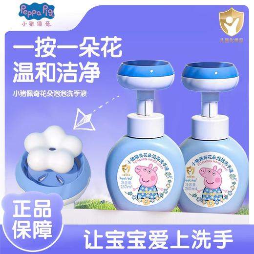 小猪佩奇儿童泡泡洗手液婴儿花朵宝宝专用小花按压瓶家用款非免洗260ml28年3月  80403 商品图0