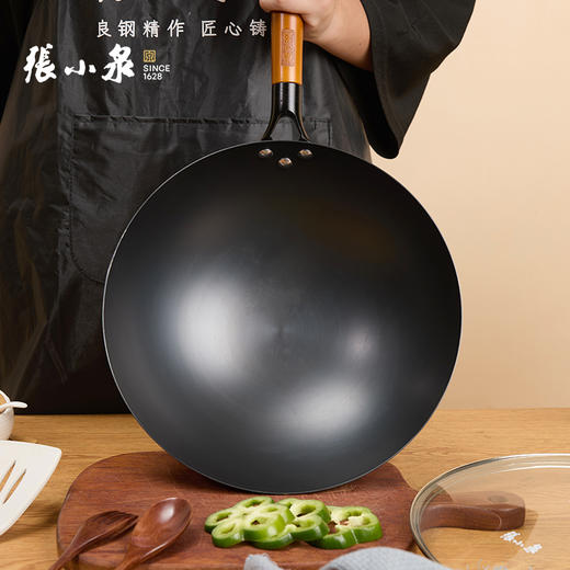 张小泉 家味圆底铁锅 无盖 32cm 商品图3