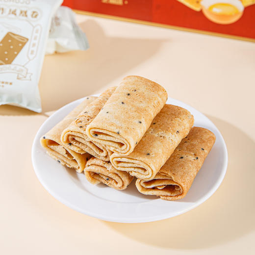 KING'S LOVE 手作凤凰卷(芝麻味)礼盒装 638g/盒 匠心烘焙制作，鸡蛋含量≥30%，配料干净，独立小包装 精美礼盒包装设计 商品图2
