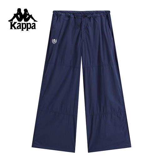Kappa卡帕背靠背运动长裤2025新款夏季女士休闲宽松束脚裤跑步裤K0F62AY01 商品图0