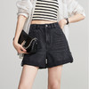 【四分翻边牛仔短裤】逸阳夏新款复古宽松显瘦裤子1080 商品缩略图5