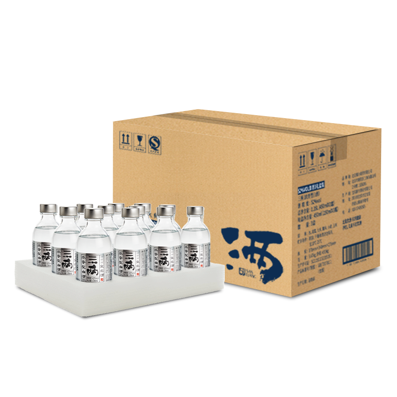 【三两】浓香42度【小银标150ML*12瓶】-整箱装