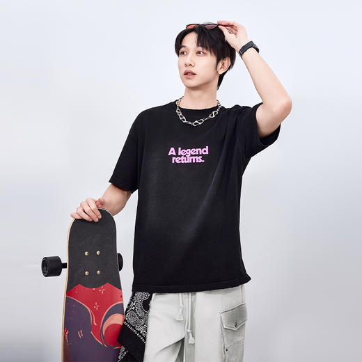 【新品上市】HX 夏季圆领短袖T恤宽松C102520249101 商品图1