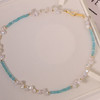 【甄珠贝】自带温柔和随性 蓝磷灰石和淡水无核花瓣珍珠项链 商品缩略图1
