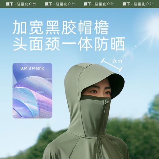 【蕉下冰触系列如荫女士户外披肩防晒服】全遮光黑胶帽檐 吸湿速干科技 户外运动持续干爽 商品图4