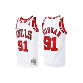 Mitchell&Ness 公牛 罗德曼 97-98赛季球衣 白色