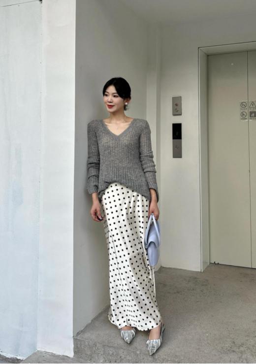 🎁【618限时福利】美到犯规!【法式赫本风波点半裙】🔥 ins博主私服出镜率超高的A字神裙，🌞集版型百搭性颜值试穿于一体！ 🔹「立体剪裁」胯宽腿粗?不存在的!！ 商品图3