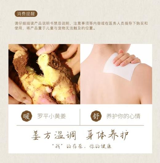 姜来无忧-姜方热舒贴  1盒6贴  厂家直发 商品图1