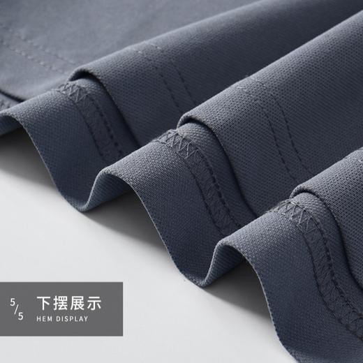 半身缘男装 夏季潮流时尚拼色间条纹爸爸装宽松短袖POLO衫252312M03912187 商品图9