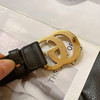 Gucci logo 黑金 腰带 商品缩略图1