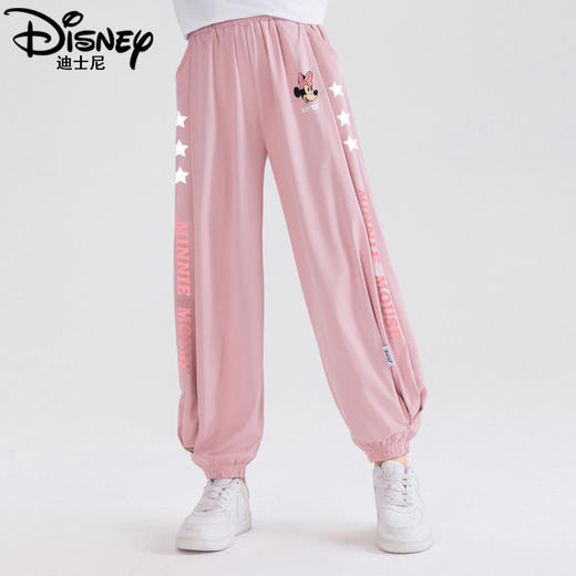 迪士尼女童裤子夏季薄款儿童防蚊裤2025新款女大童冰丝裤女孩长裤 商品图5