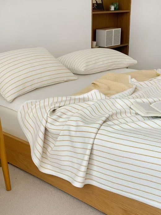 福利款！A类双面全棉针织棉盖毯多功能夏凉毯  母婴级贴肤柔软 舒适透气 盖毯/披肩/沙发毯/汽车毯/午睡毯/儿童夏被 商品图4