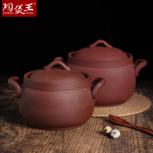 【如意汤煲古朴】陶煲王老式无釉砂锅炖锅家用燃气明火耐高温干烧锅煲汤砂锅土砂锅 商品图8