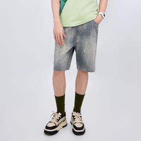 【新品上市】HX 夏季水洗牛仔五分裤宽松C207520017101