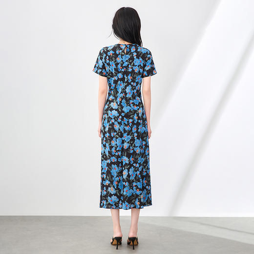 「高货wl」全新升级【铂金会员293/天猫389/差价96】(03940)洛诗琳气质印花连衣裙2025夏季新款收腰显瘦度假风长裙女 商品图1