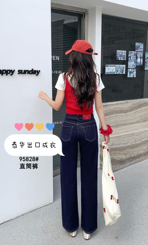 女牛仔直筒裤95828 商品图2