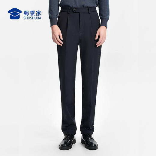 【六代加绒通勤裤/清仓】加绒防泼水通勤长裤男女加厚保暖休闲西裤 弹力修身直筒裤 商品图5