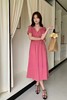 SUMMER & SAGE 玫红色法式茶歇连衣裙 20418 商品缩略图0