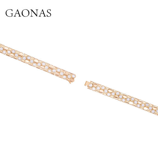 GAONAS 高纳仕手链 柏林热吻 金色蜂巢设计手链11419SGO 商品图2