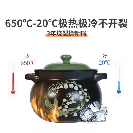 炊大皇  铃兰花陶瓷煲4L  CK86136 商品图2