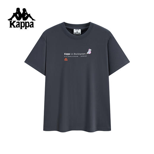 Kappa卡帕背靠背运动短袖男2025夏季新款宽松透气t恤休闲上衣女潮K0F52TD63 商品图1