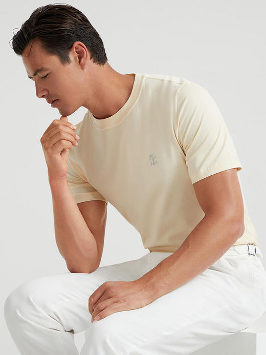 BC 意式轻奢 新款纯棉刺绣徽标圆领短袖T恤 Z-15415 商品图4