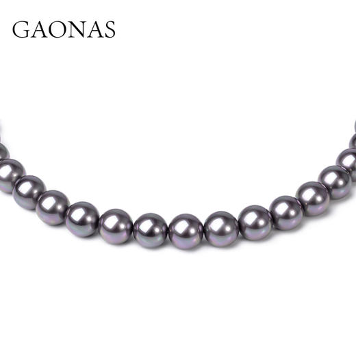 GAONAS  紫韵天成 经典12mm紫色珠项链11462XPR 商品图2